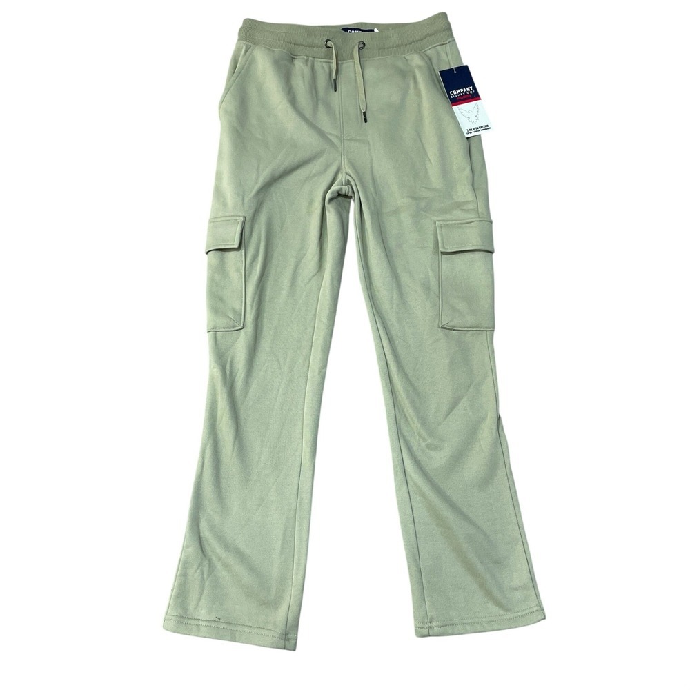 NWT Company Eighty One Men's M Beige Essentials Cargo Sweatpants Polyester